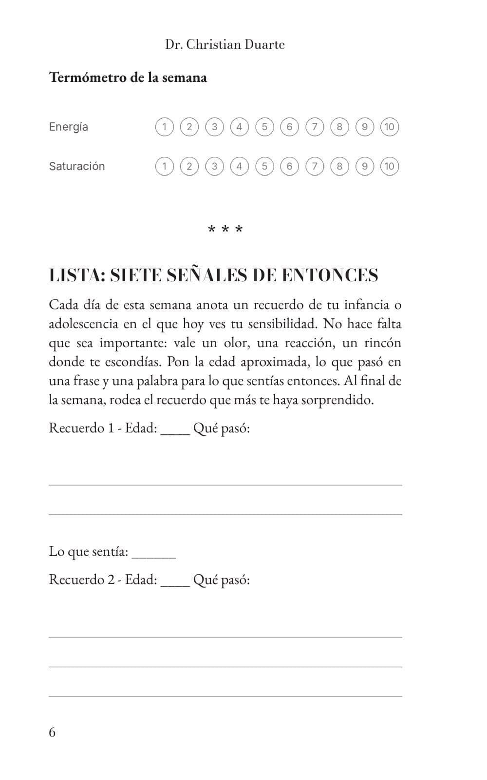 Termómetro de la semana y lista